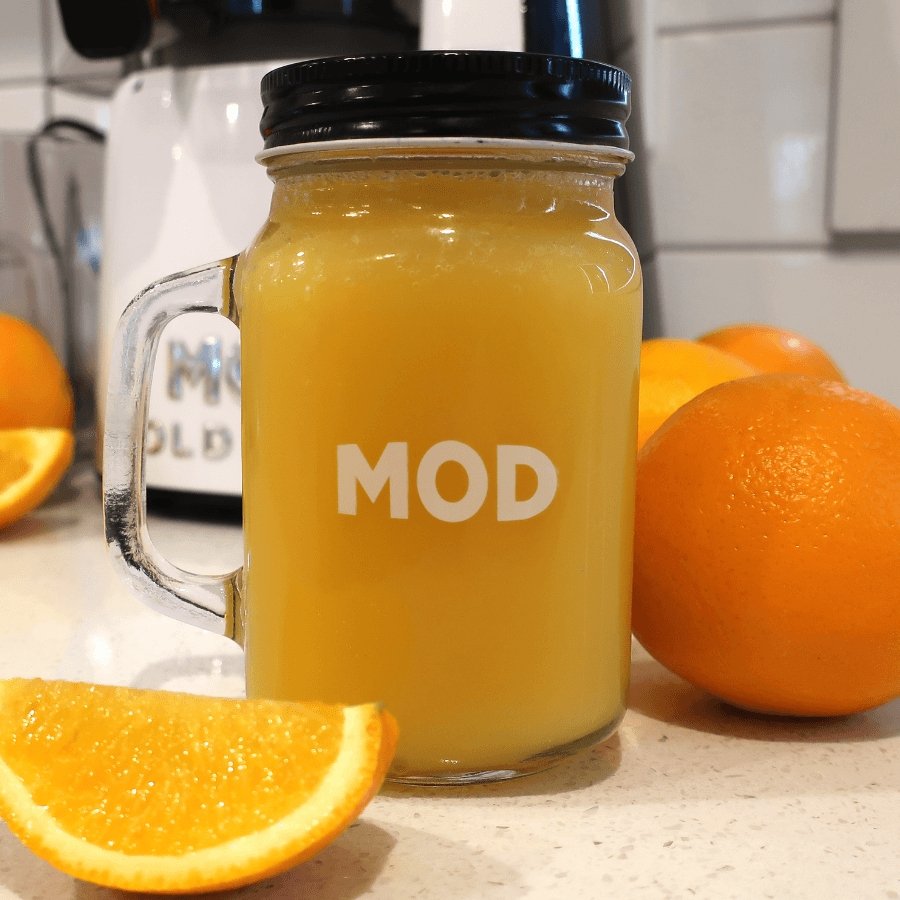 MOD Mason Jar Filled With Orange Juice