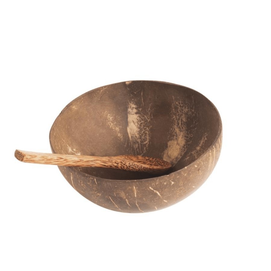 Natural Coconut Bowl and Spoon Set